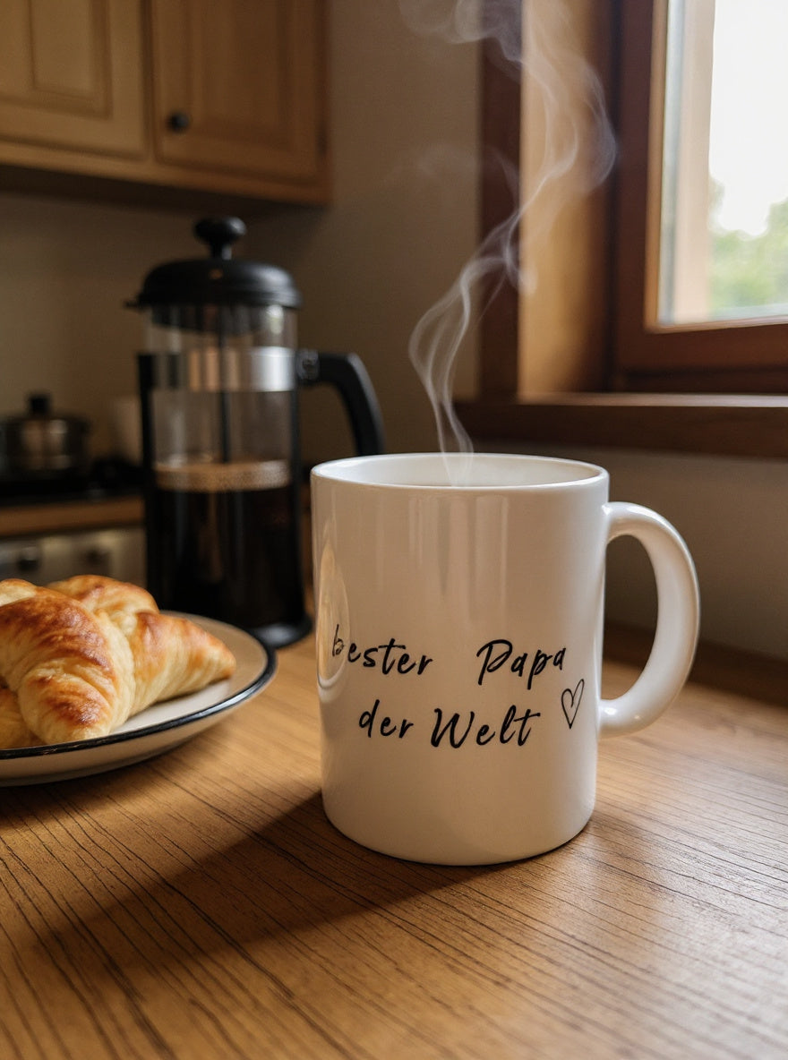 Keramiktasse „Bester Papa der Welt“ – ein Herzmoment zum Verschenken