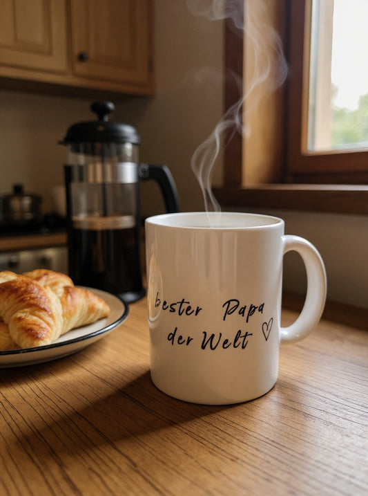 Keramiktasse „Bester Papa der Welt“ – ein Herzmoment zum Verschenken
