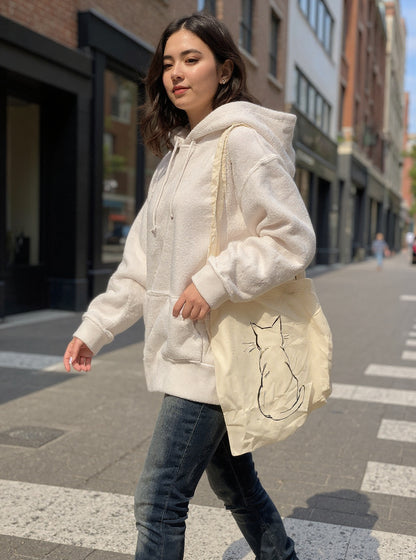 🐾 Jutetasche „Katze“ – natürlich, niedlich und immer dabei