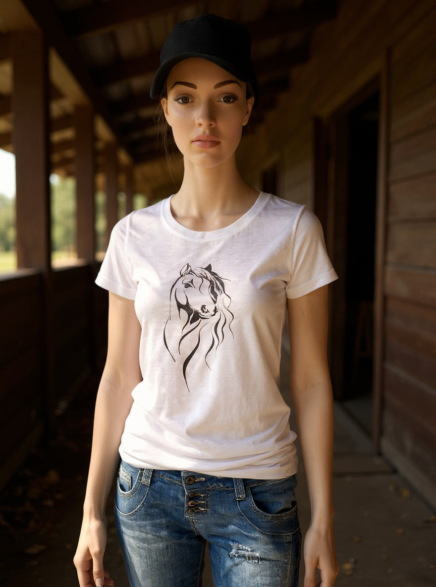 T-Shirt stilvoll, bequem und voller Pferdeliebe