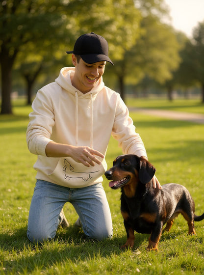 🐾 Dackel-Hoodie – gemütlich, stylisch und voller Charme