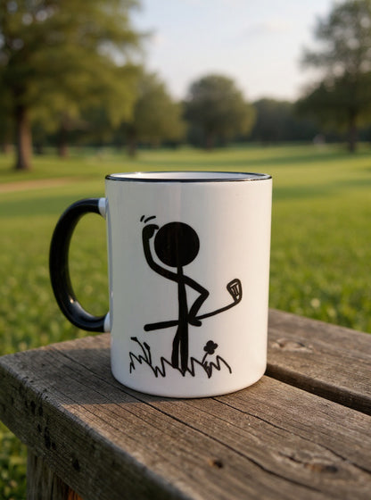 ⛳ Keramiktasse „Golfer – Wo ist der Ball?“
