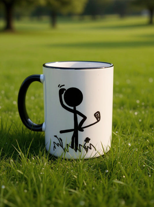 ⛳ Keramiktasse „Golfer – Wo ist der Ball?“