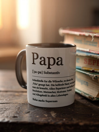 Tasse „Synonym Papa“ – Weil ein Papa viele Namen hat ❤️