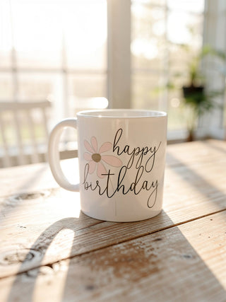 Keramiktasse „Happy Birthday“