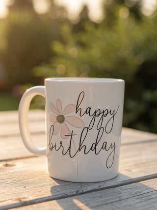 Keramiktasse „Happy Birthday“