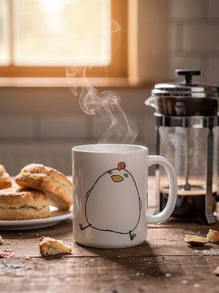 Keramiktasse „Dickes Huhn“