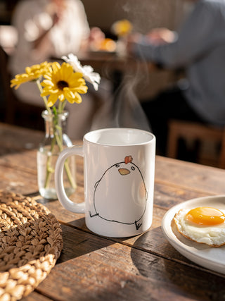 Keramiktasse „Dickes Huhn“