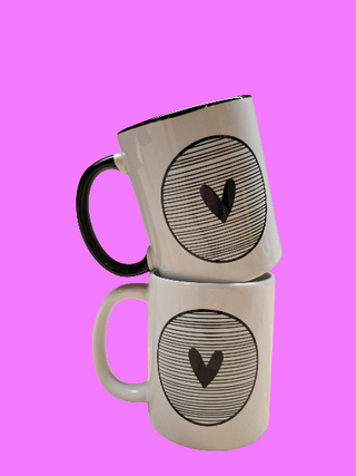 Herz Tasse - Romantische Geschenktasse für Verliebte